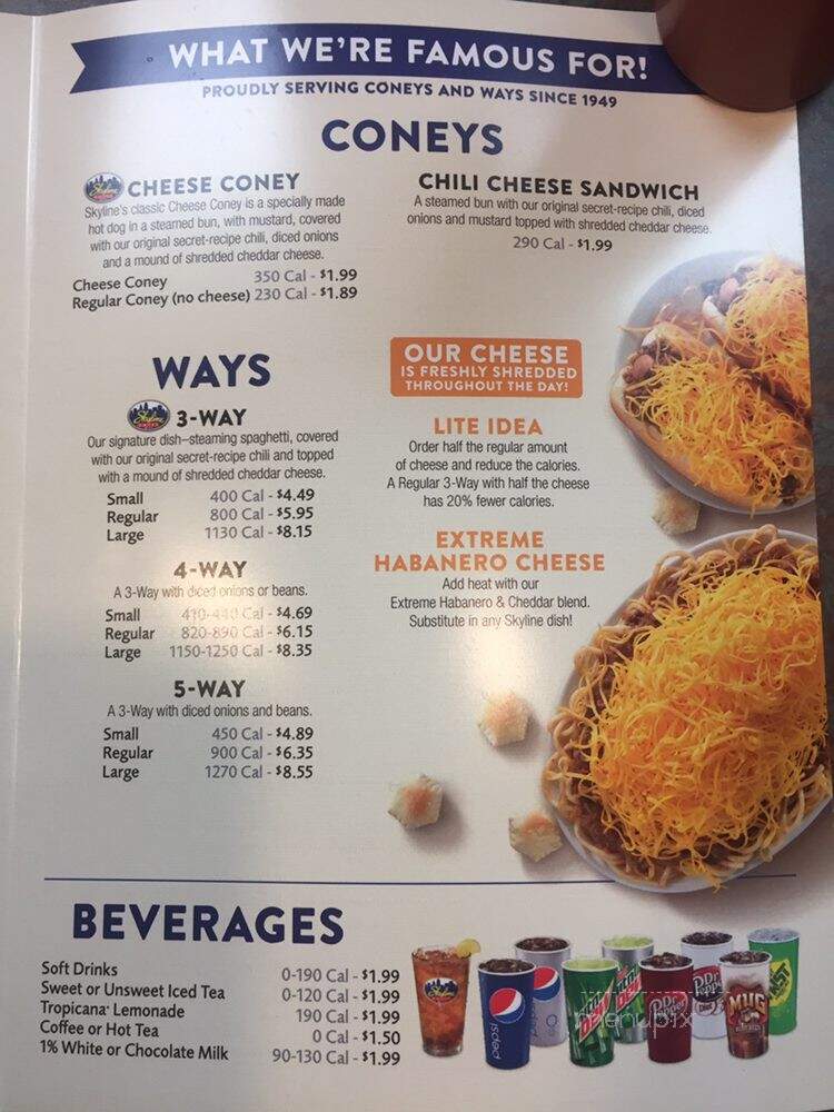 Skyline Chili - Eaton, OH menu_pic