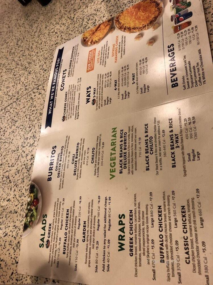 Skyline Chili - Cincinnati, OH menu_pic