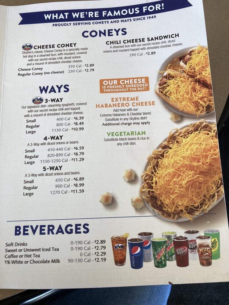 Skyline Chili - Cincinnati, OH menu_pic