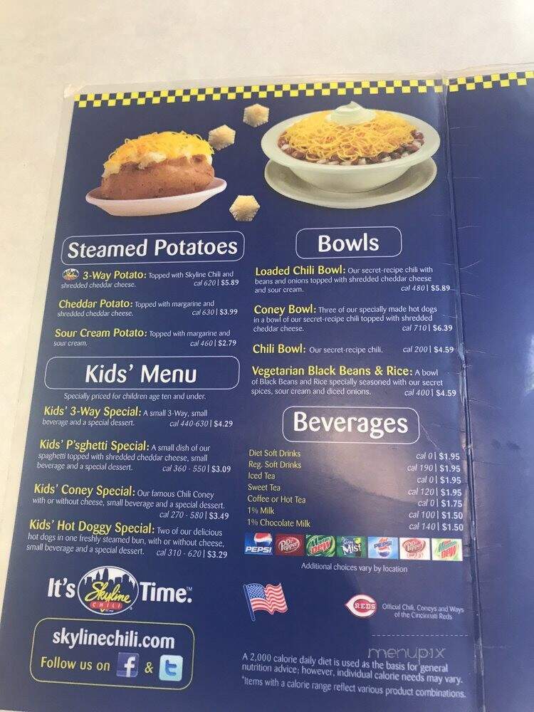 Skyline Chili - Liberty Township, OH menu_pic