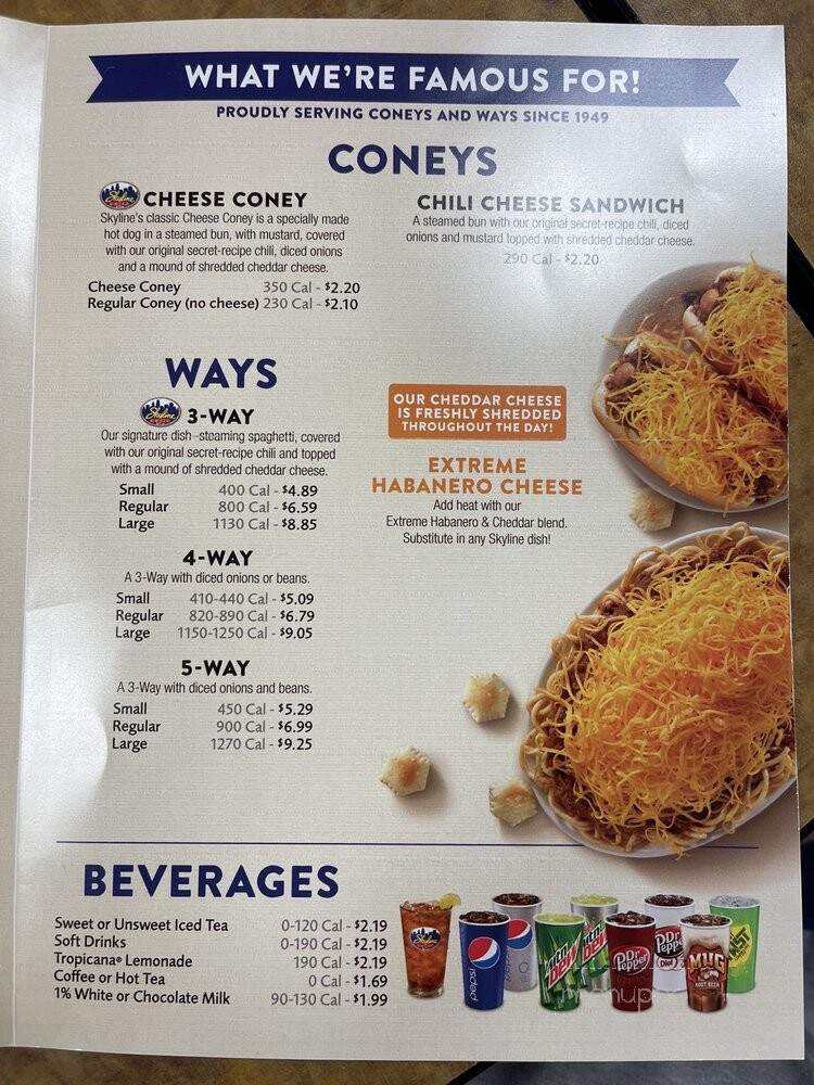 Skyline Chili - Troy, OH menu_pic