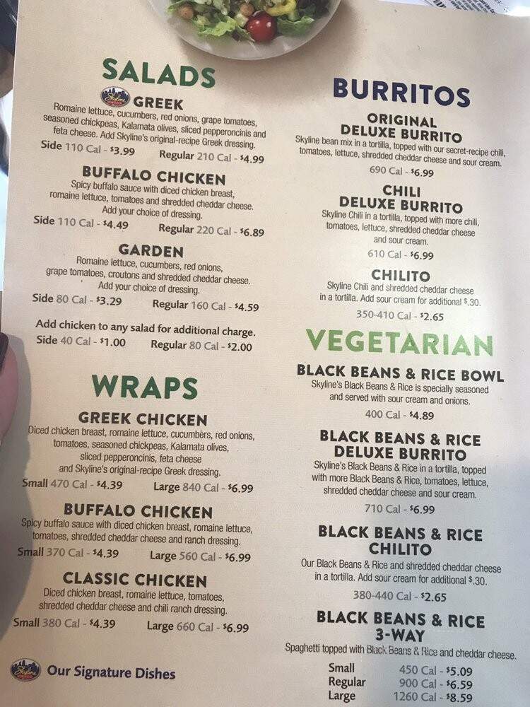 Skyline Chili - Maineville, OH menu_pic
