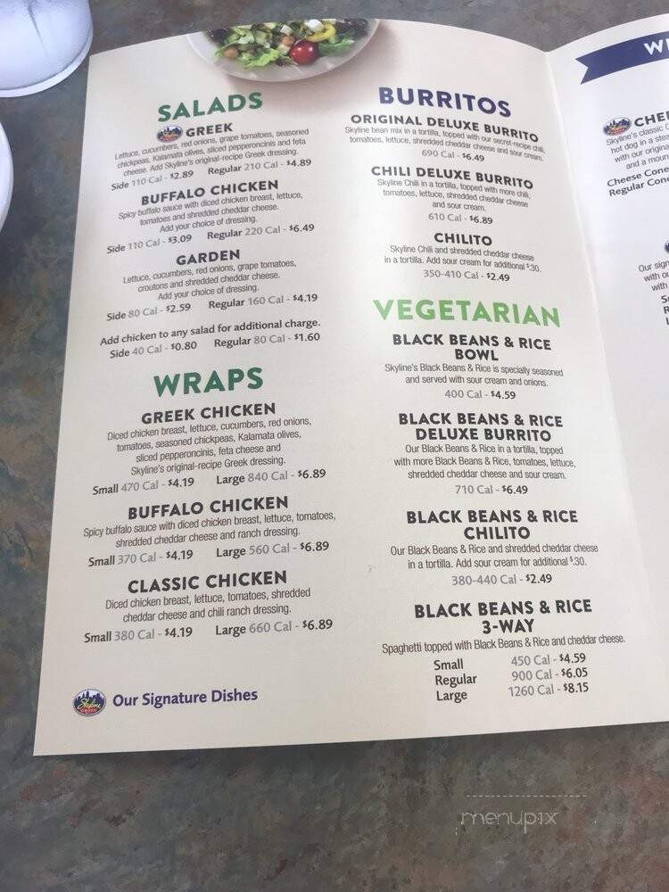 Skyline Chili - Columbus, OH menu_pic
