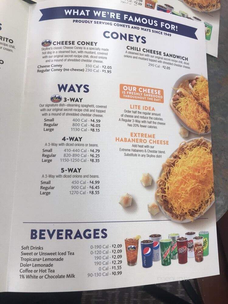 Skyline Chili - Columbus, OH menu_pic