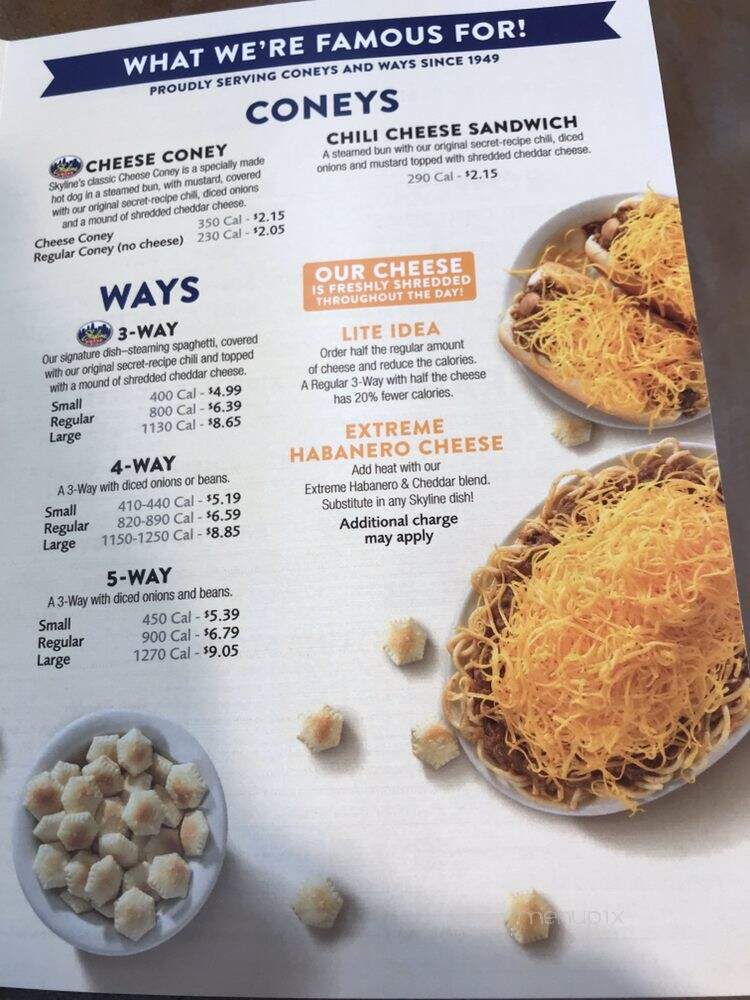 Skyline Chili - Mansfield, OH menu_pic