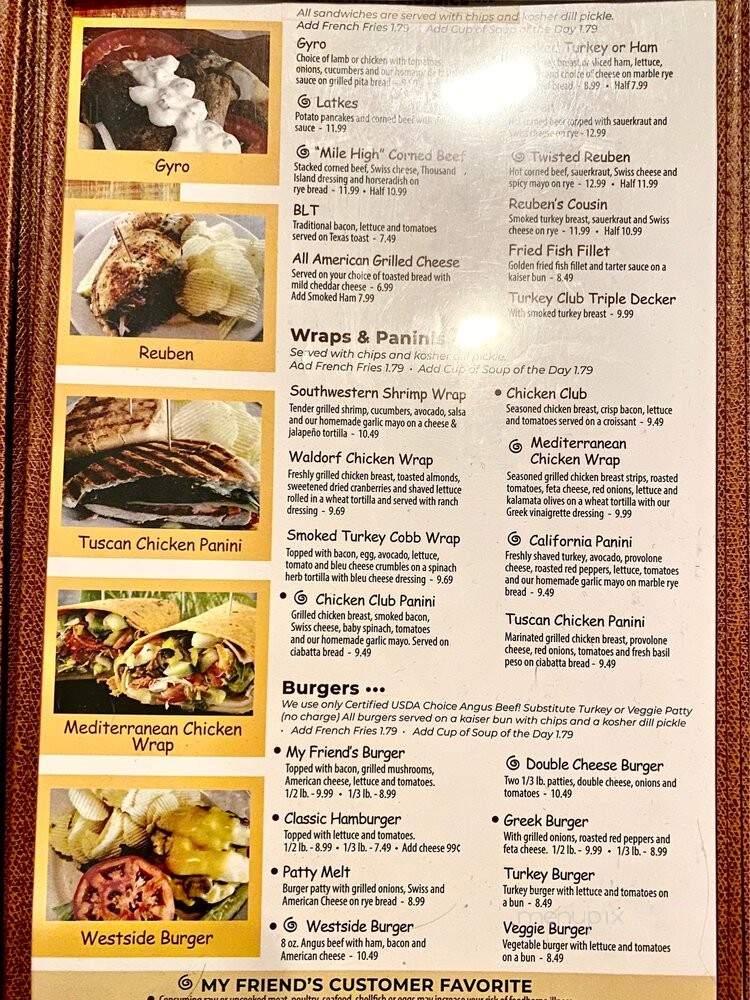 Snickers Restaurant - Cleveland, OH menu_pic