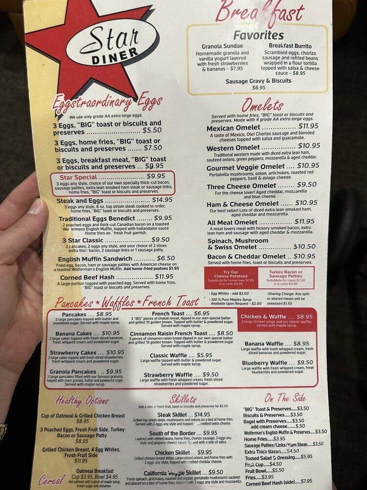 Star Diner IV - Toledo, OH menu_pic
