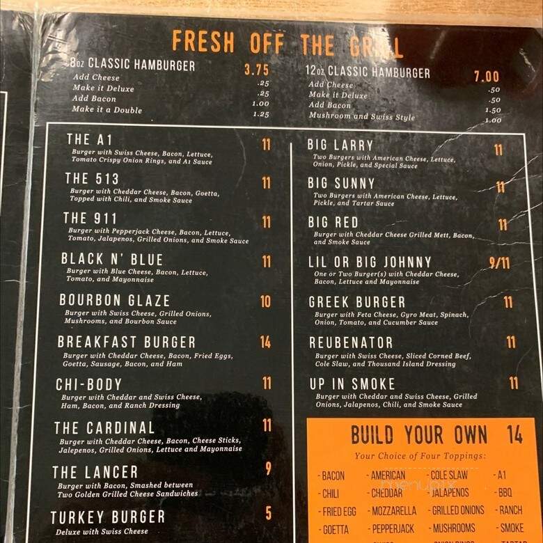 Sunnyside Grill - Cleves, OH menu_pic