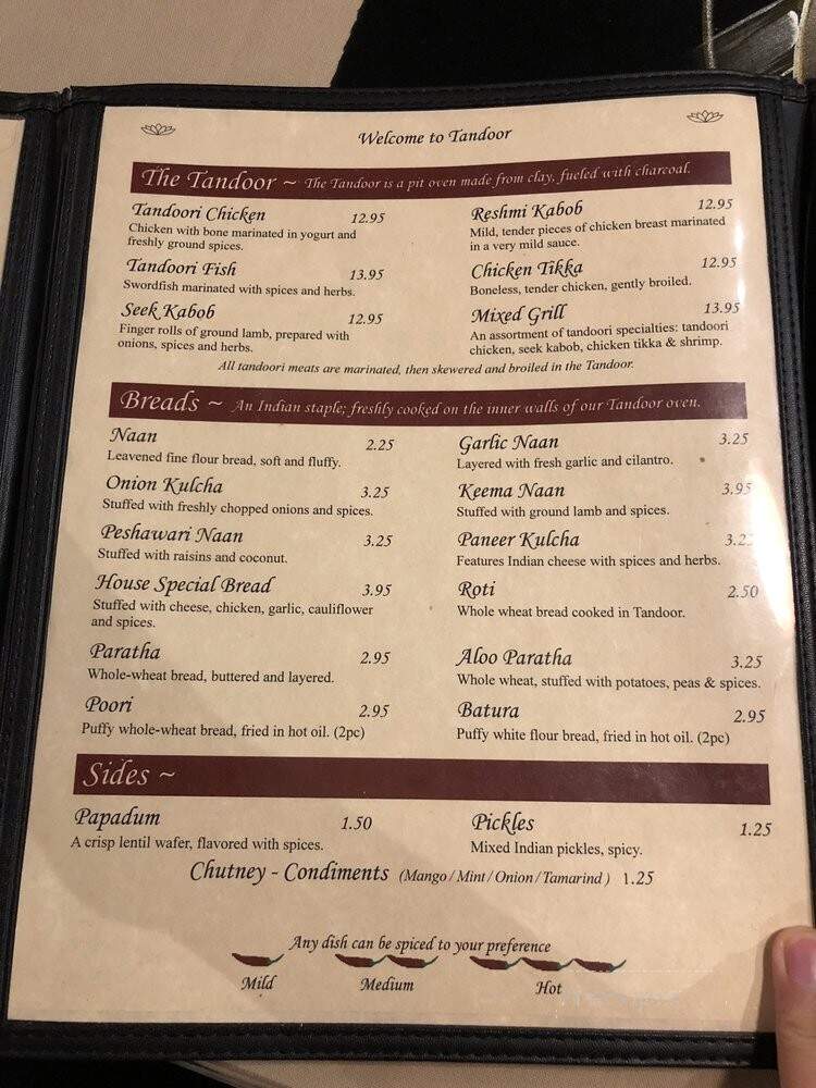 Tandoor Cuisine Of India - Toledo, OH menu_pic