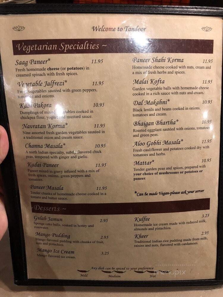 Tandoor Cuisine Of India - Toledo, OH menu_pic