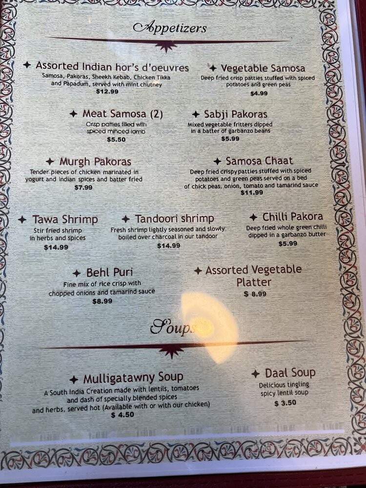 Tandoor India Restaurant - Cincinnati, OH menu_pic