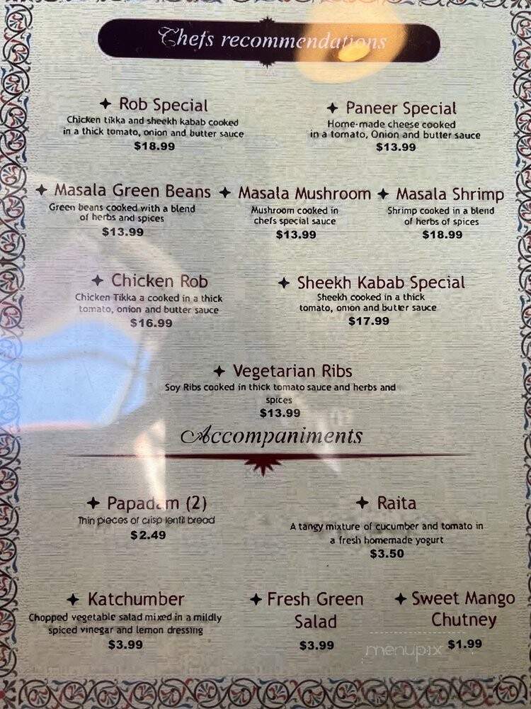Tandoor India Restaurant - Cincinnati, OH menu_pic