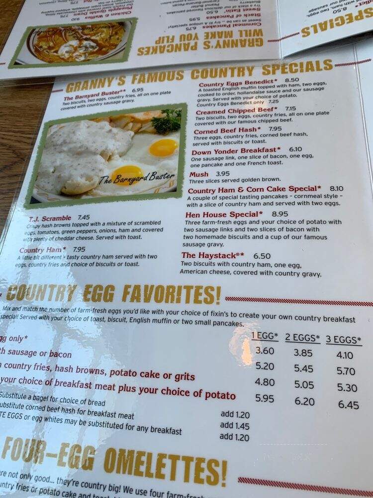 Tee Jaye's Country Place - Grove City, OH menu_pic