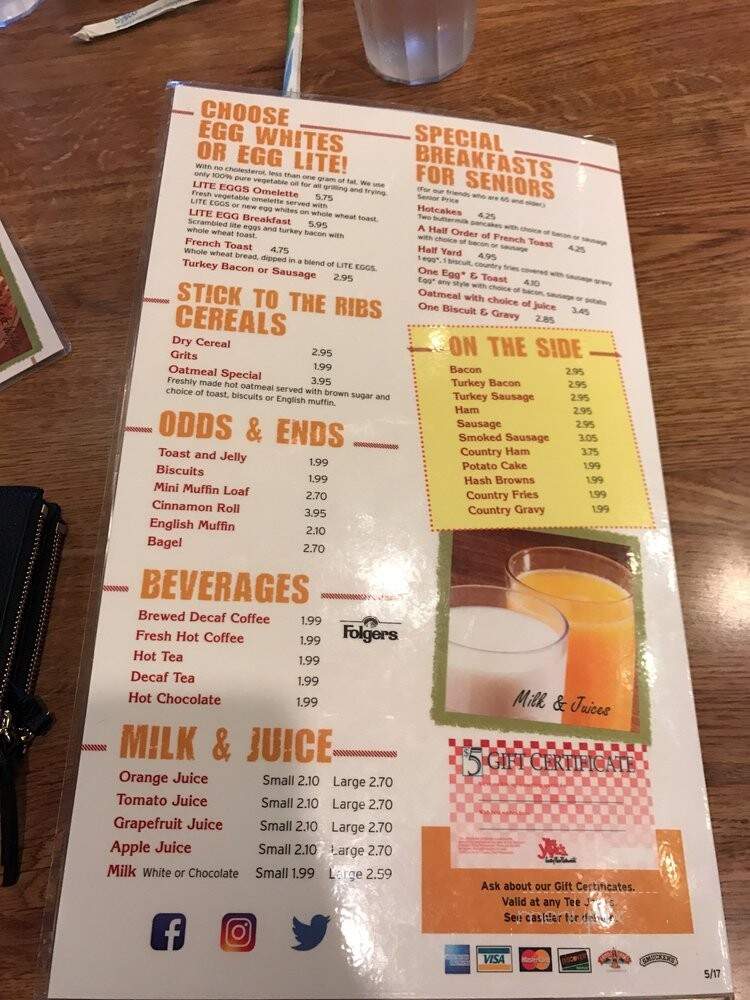 Tee Jaye's Country Place - Reynoldsburg, OH menu_pic