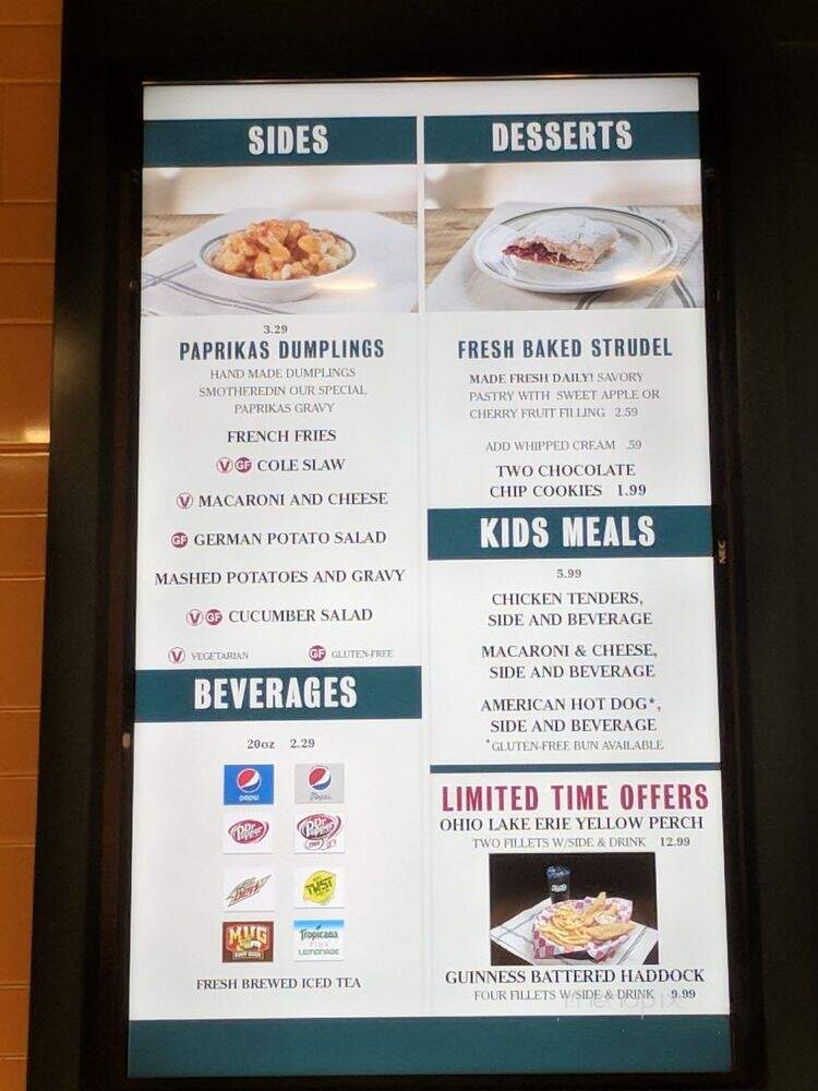 Tony Packo's Express - Maumee, OH menu_pic