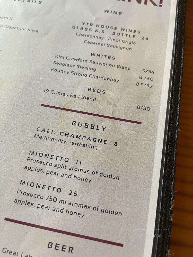 Yours Truley Restaurant - Medina, OH menu_pic