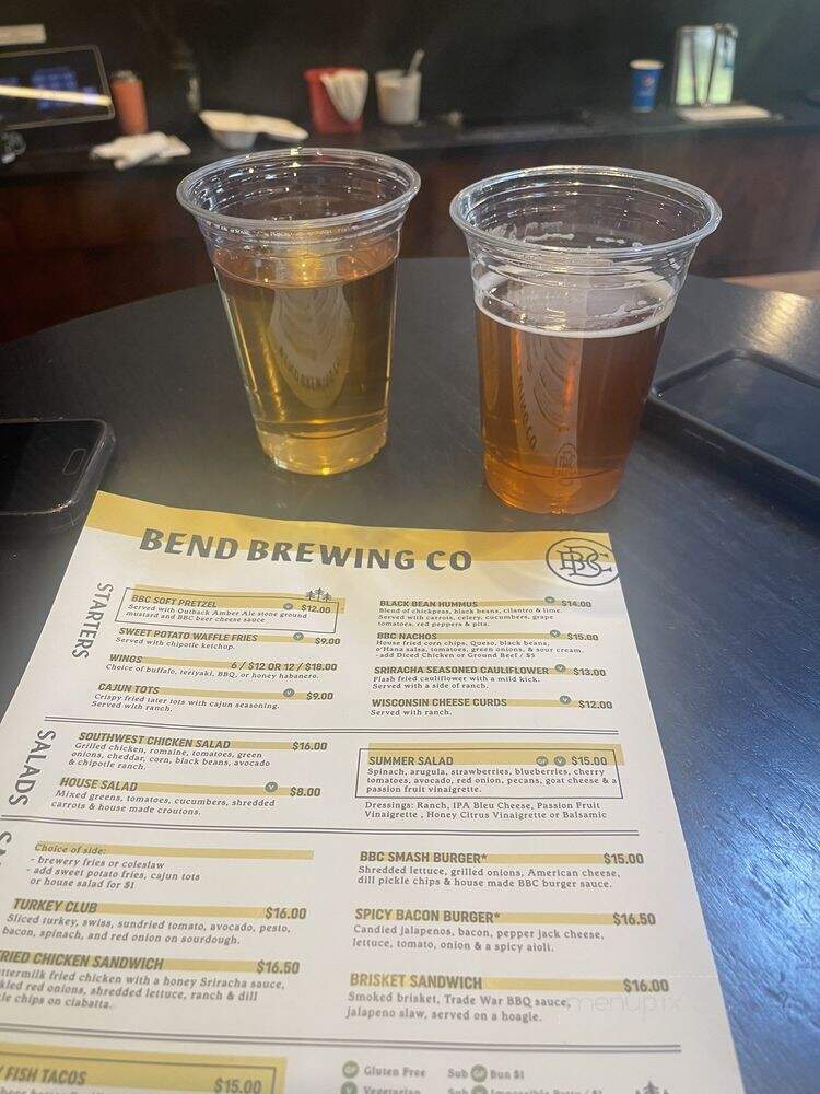 Bend Brewing Co - Bend, OR menu_pic