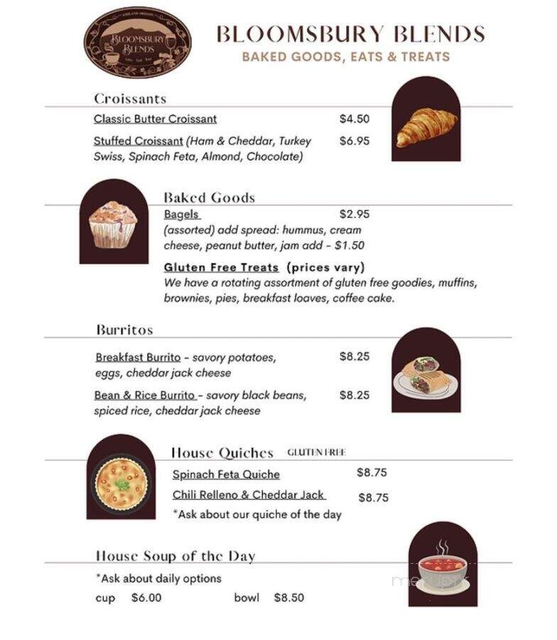 Bloomsbury Coffee House - Ashland, OR menu_pic