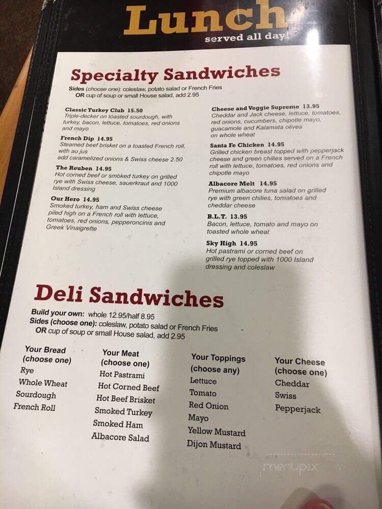 Brother's Restaurant - Ashland, OR menu_pic