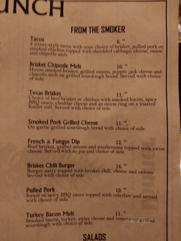 Colvins Pub & Grill - Clatskanie, OR menu_pic