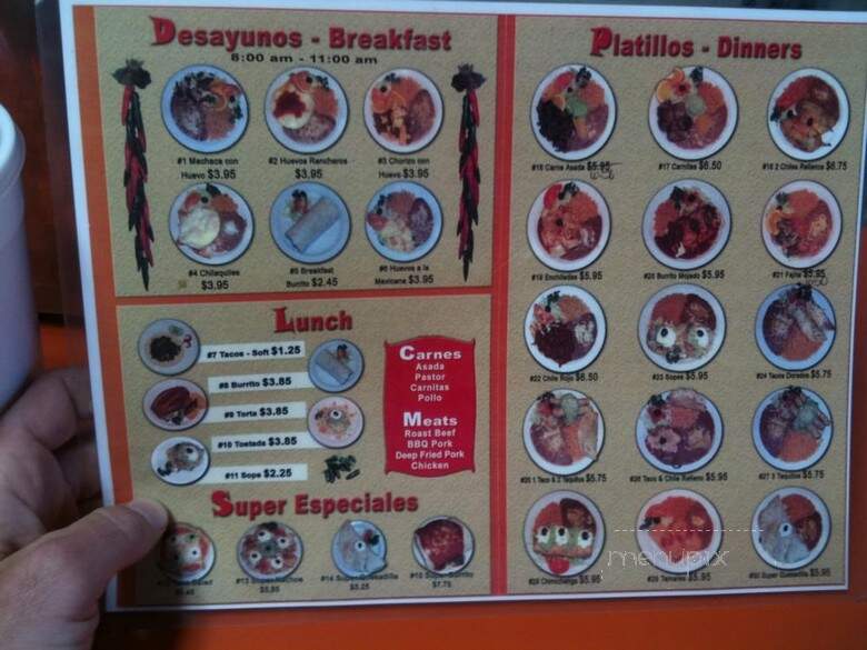 El Chilito - Canby, OR menu_pic