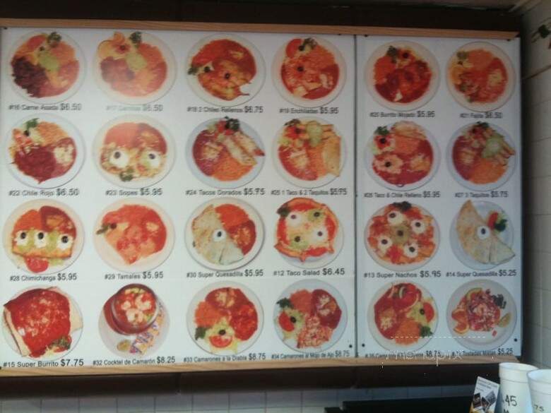 El Chilito - Canby, OR menu_pic