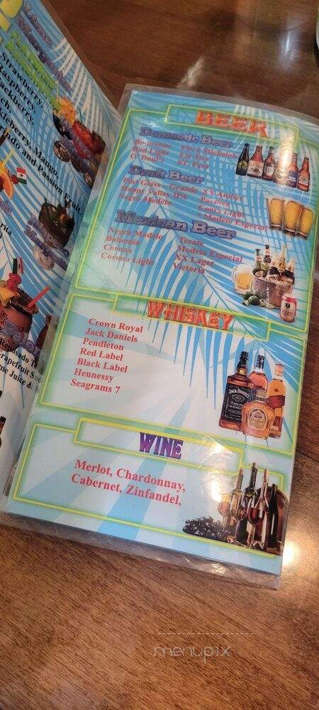El Paraiso - Grants Pass, OR menu_pic