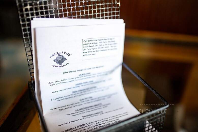 Fishtails Cafe - Newport, OR menu_pic