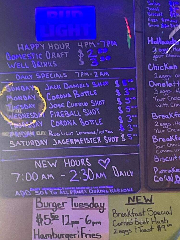 Holland's Bar & Grill - Salem, OR menu_pic