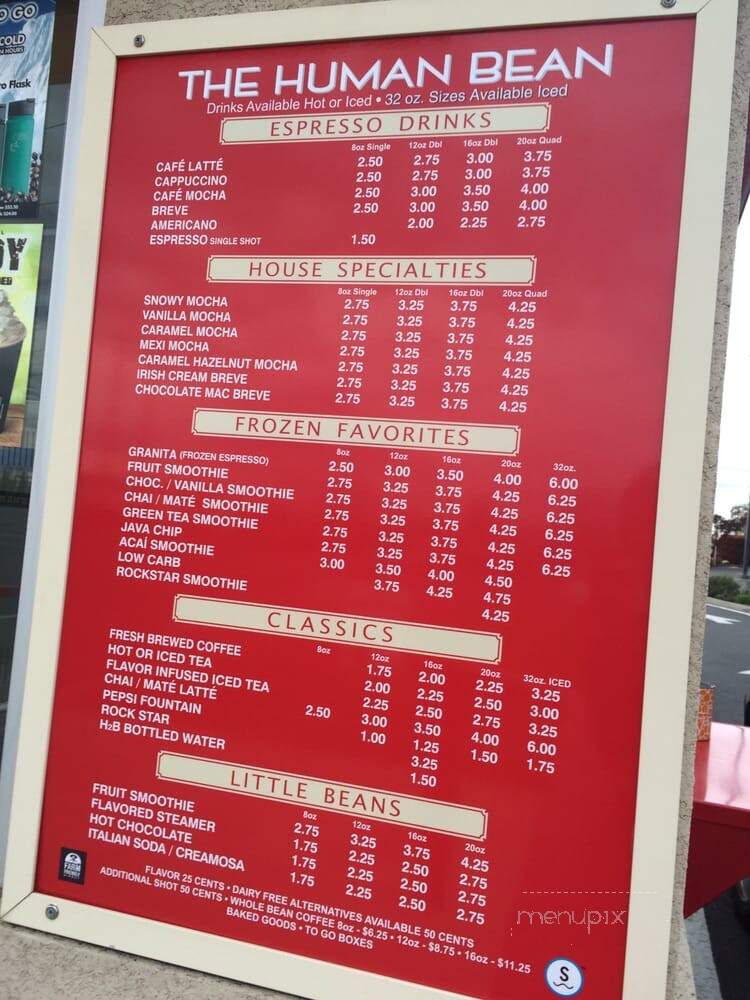 Human Bean Of White City - White City, OR menu_pic