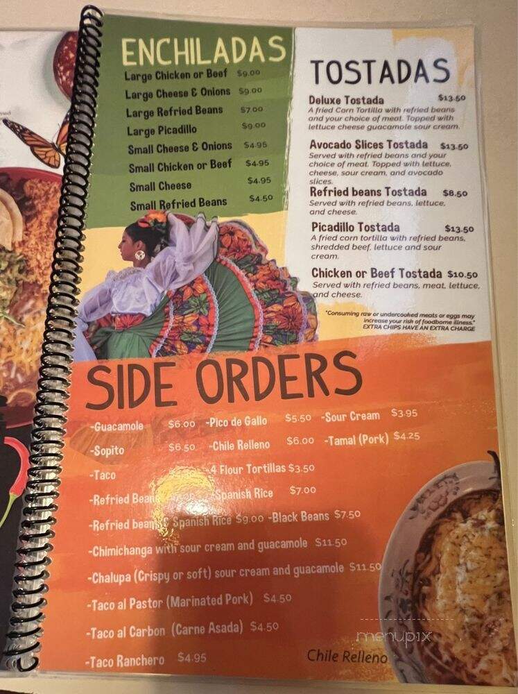 Juan Colorado - Wilsonville, OR menu_pic