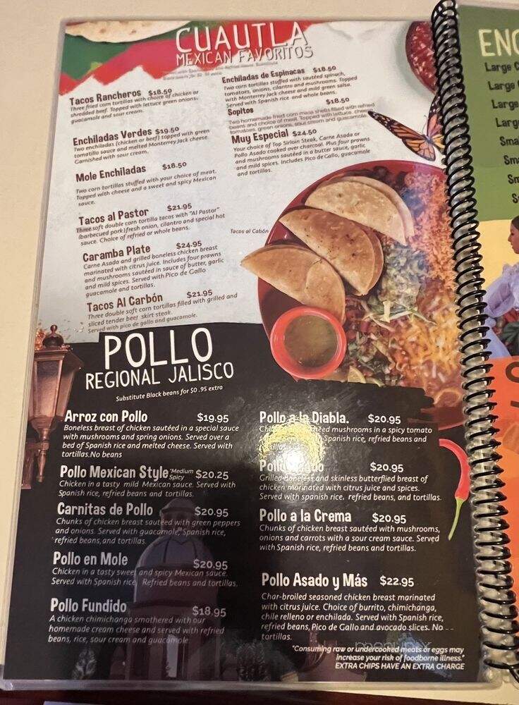 Juan Colorado - Wilsonville, OR menu_pic