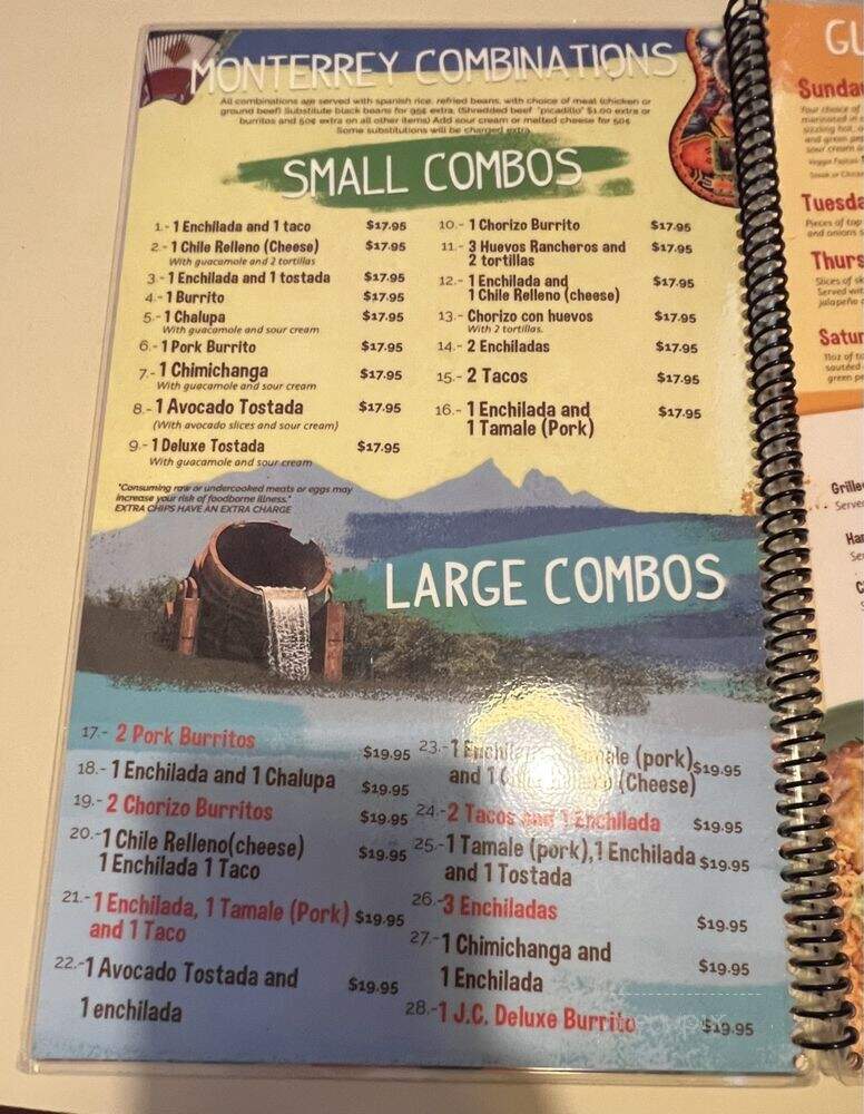 Juan Colorado - Wilsonville, OR menu_pic