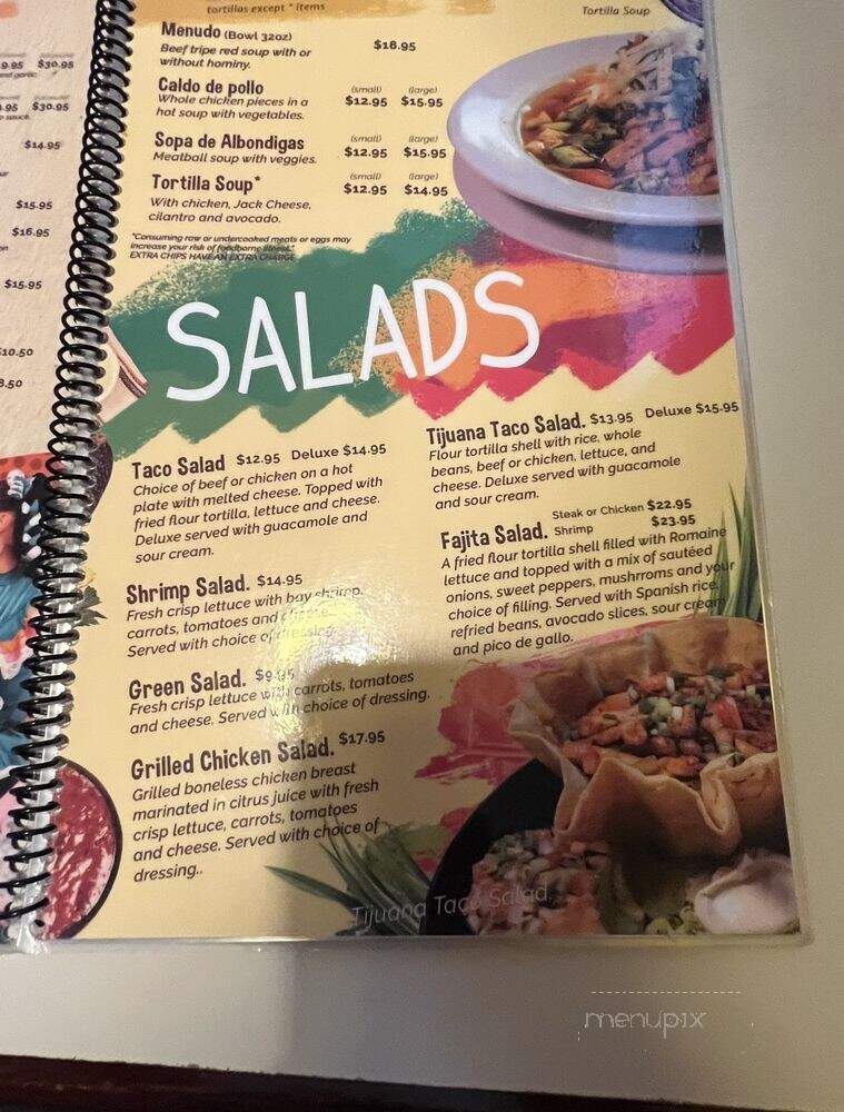 Juan Colorado - Wilsonville, OR menu_pic