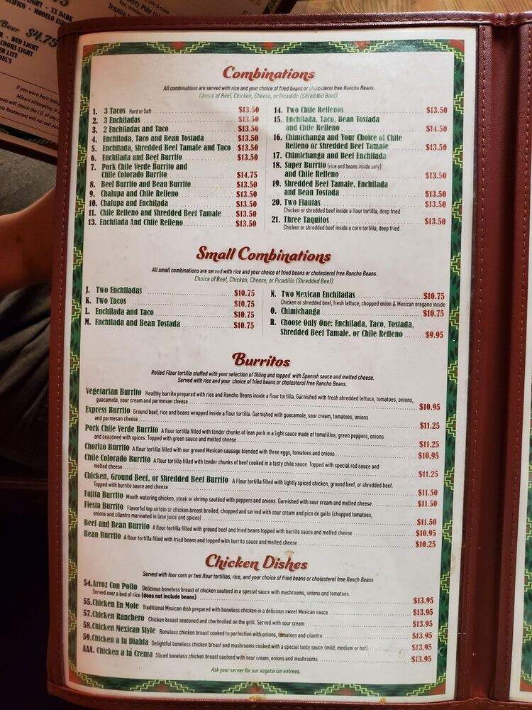 La Fiesta Mexican Restaurant - Pendleton, OR menu_pic