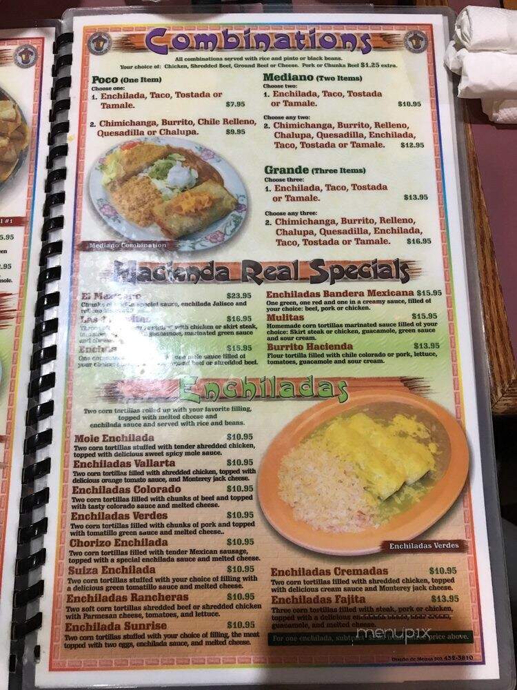 La Hacienda Real - Salem, OR menu_pic