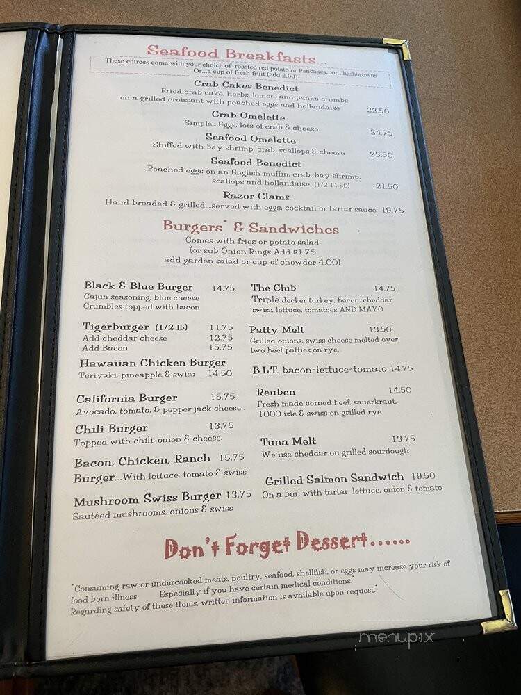 Lil Sambo's Restaurant - Lincoln City, OR menu_pic