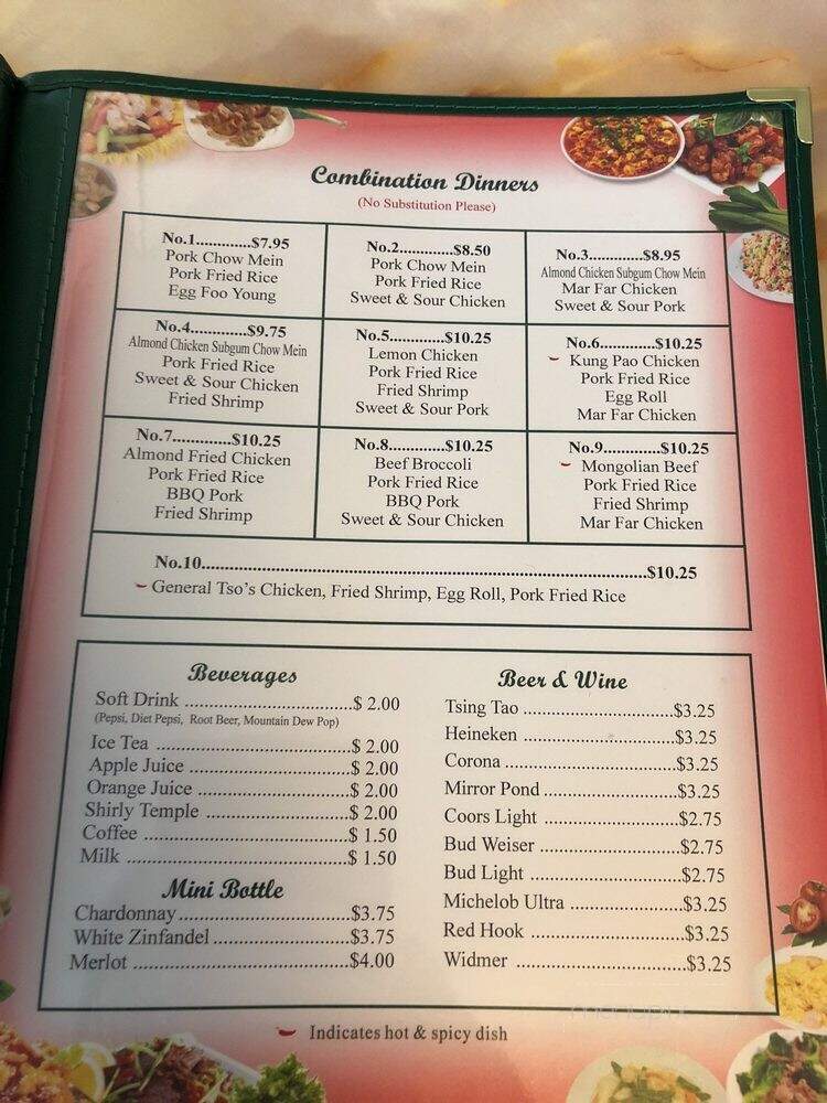 Mandarin China Restaurant - Forest Grove, OR menu_pic