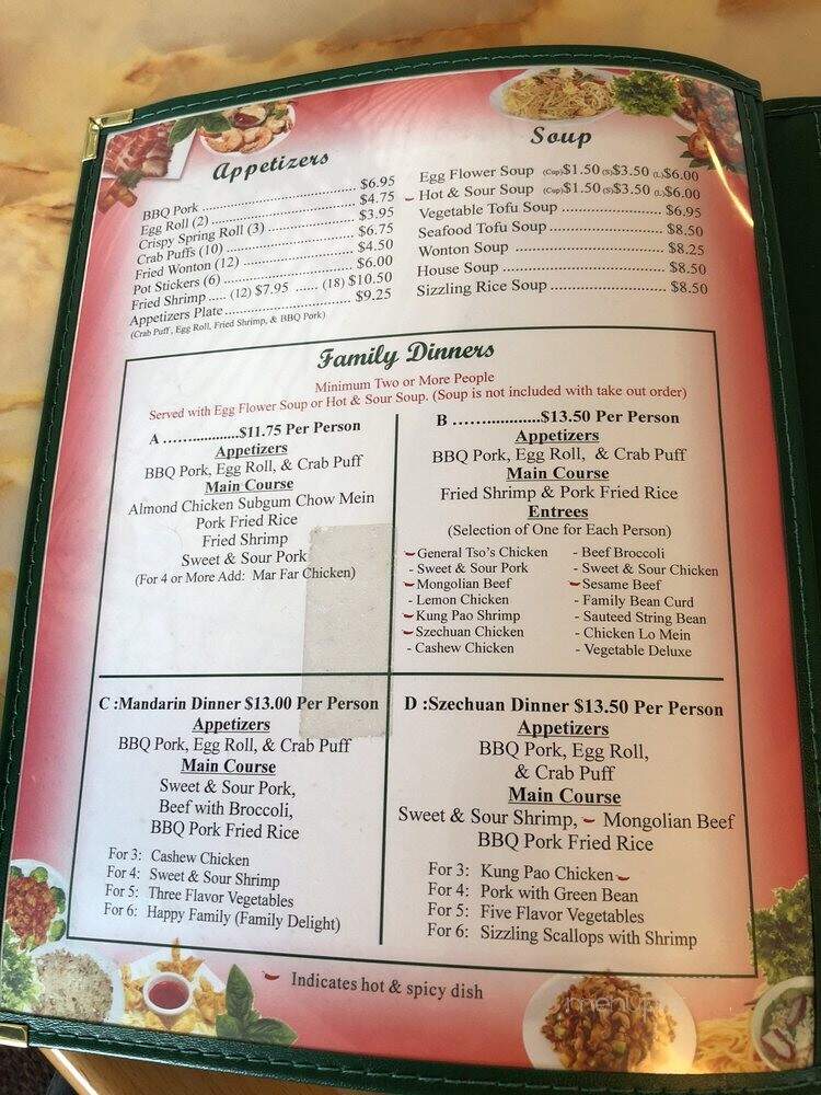Mandarin China Restaurant - Forest Grove, OR menu_pic