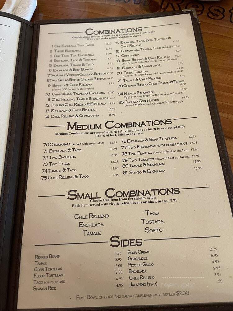 Mazatlan Mexican Restaurant - Redmond, OR menu_pic