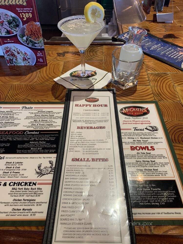 Mc Grath's Fish House - Salem, OR menu_pic