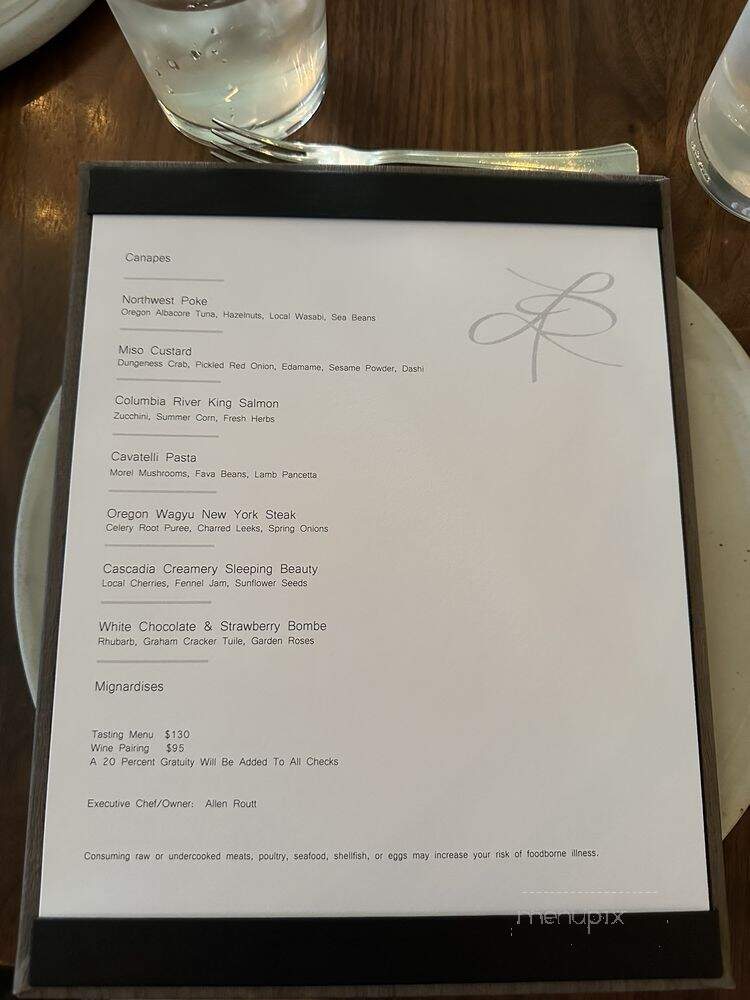 Painted Lady - Newberg, OR menu_pic