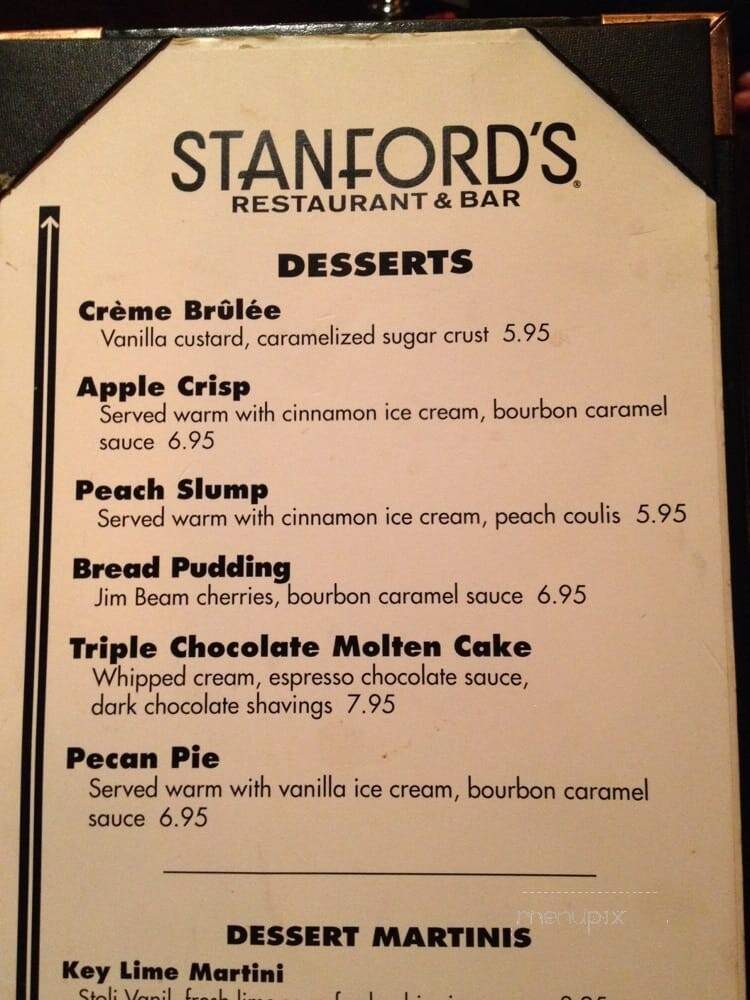 Stanford's Restaurant & Bar - Lake Oswego, OR menu_pic