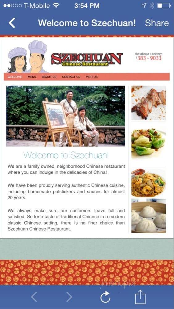 Szechuan Restaurant - Bend, OR menu_pic