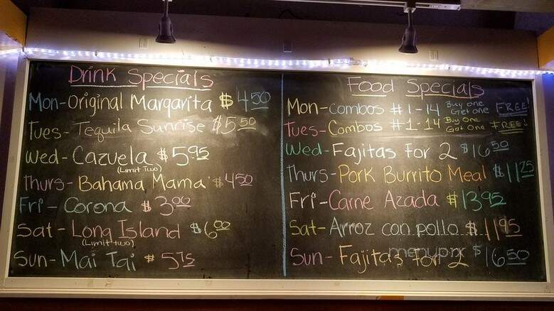 Tacho's Mexican Restaurant - Oregon City, OR menu_pic