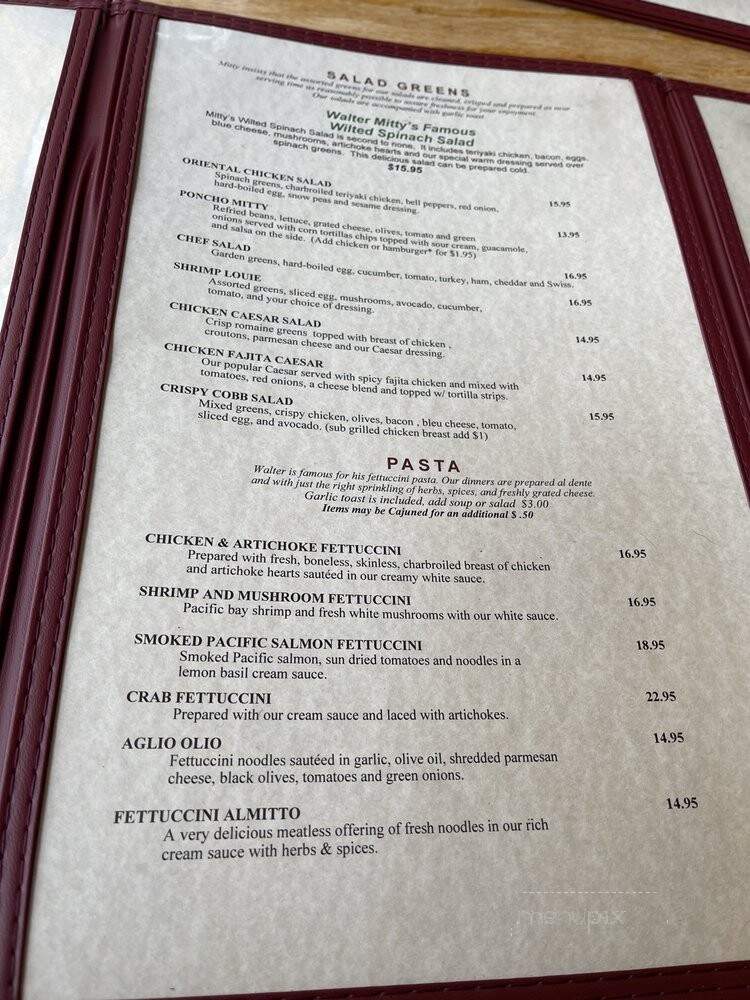 Walter Mitty's - Lake Oswego, OR menu_pic