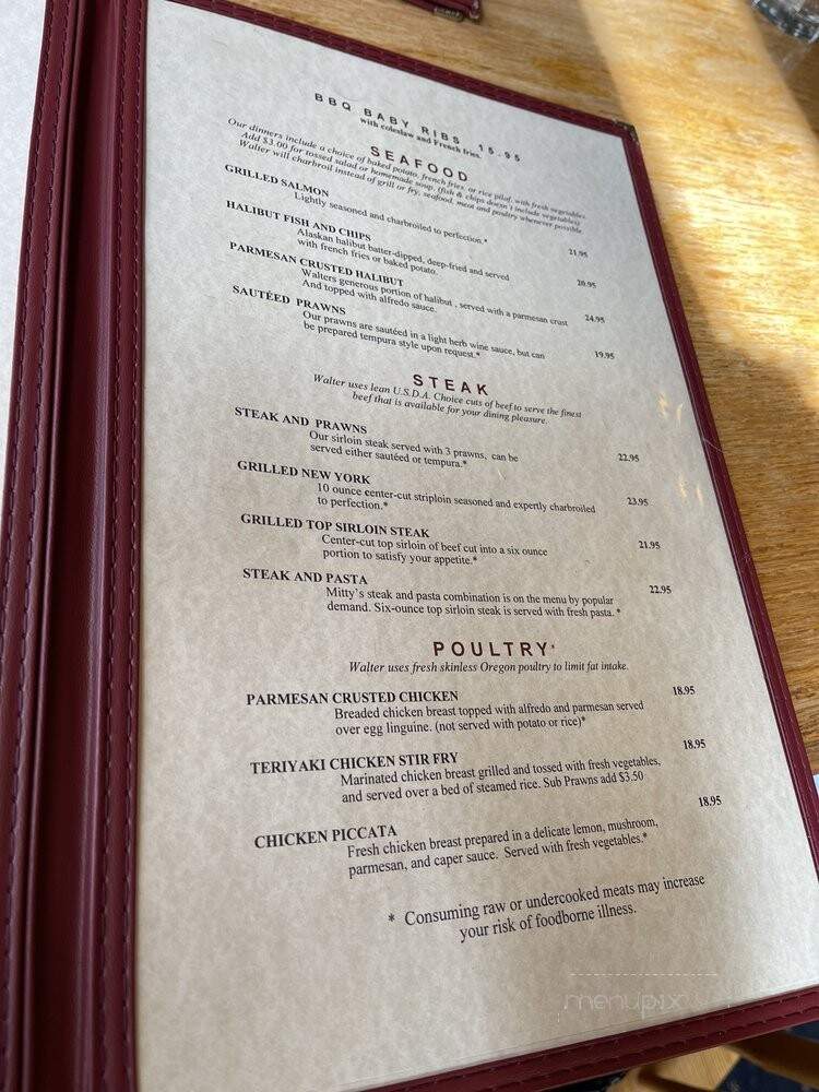 Walter Mitty's - Lake Oswego, OR menu_pic