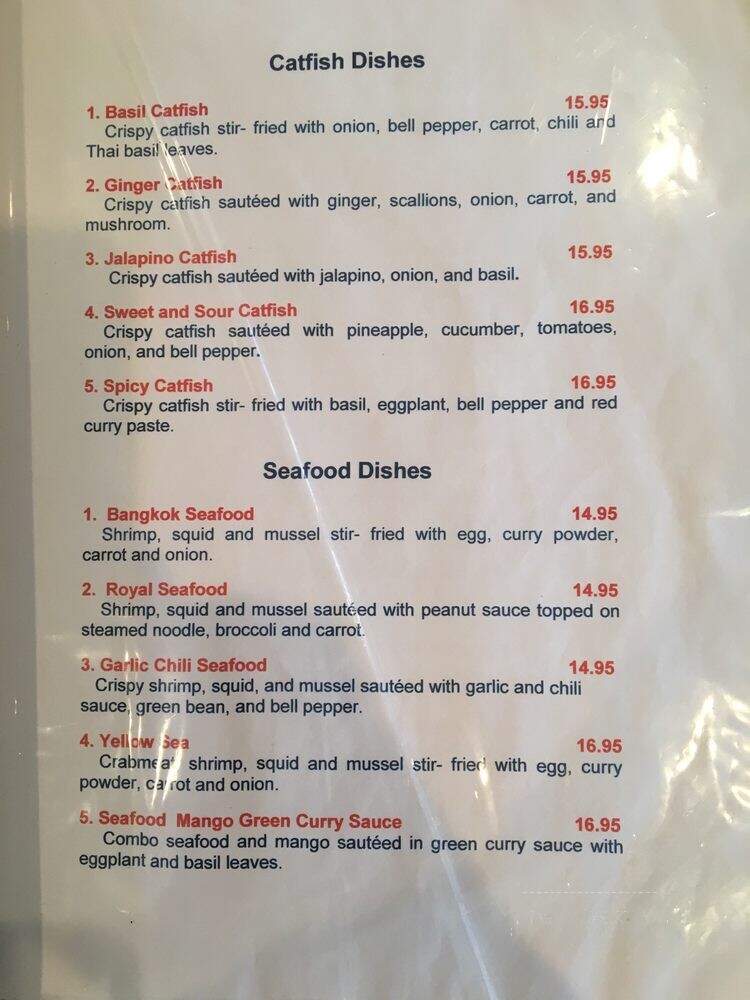 Bangkok Thai Cuisine - Dover, DE menu_pic