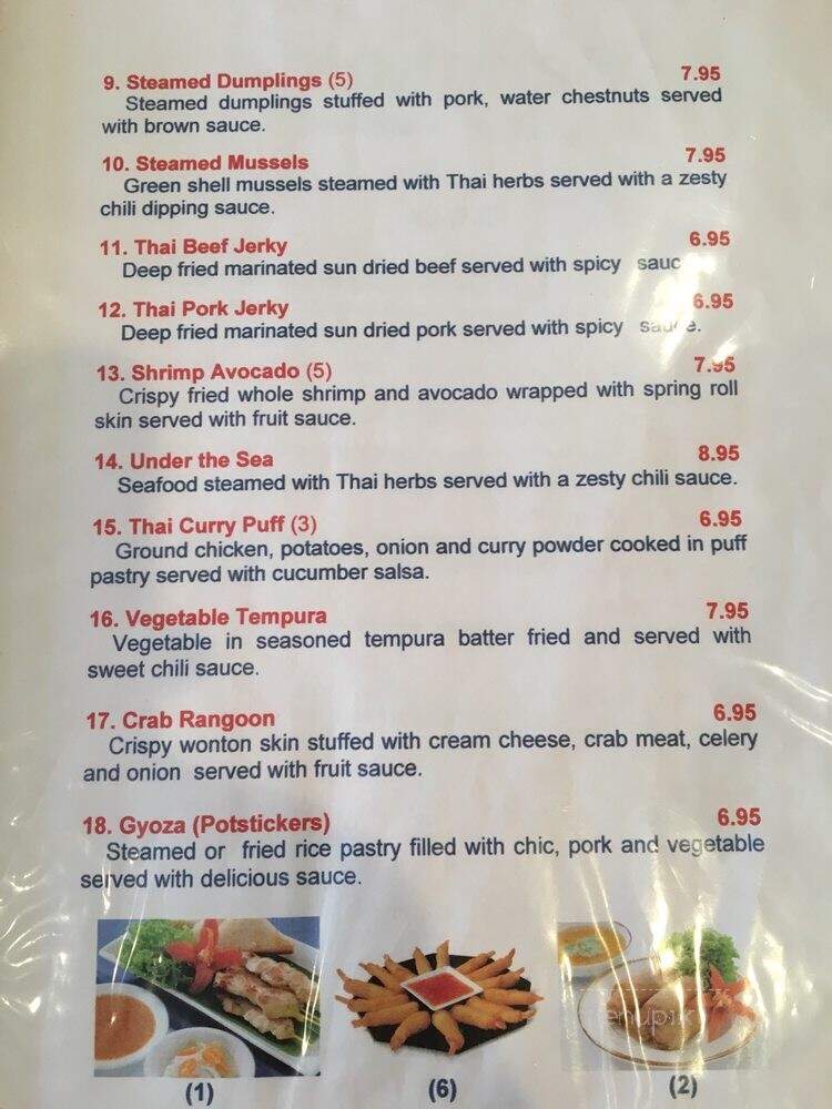 Bangkok Thai Cuisine - Dover, DE menu_pic