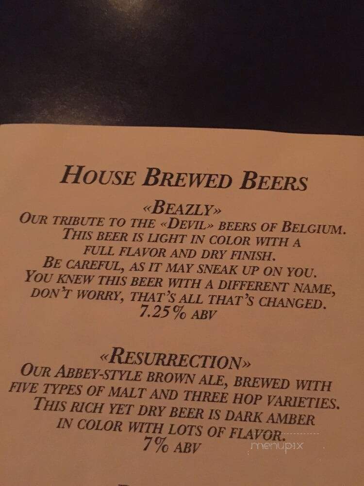Brewer's Art - Baltimore, MD menu_pic